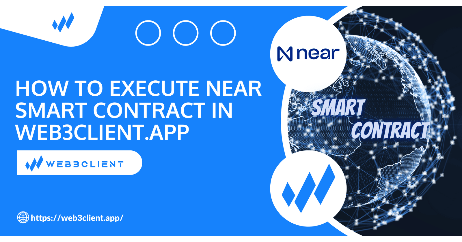 How to execute near smart contract in web3Client.app